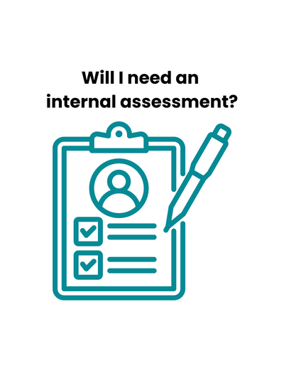 Link to: Will I need an internal assessment? 